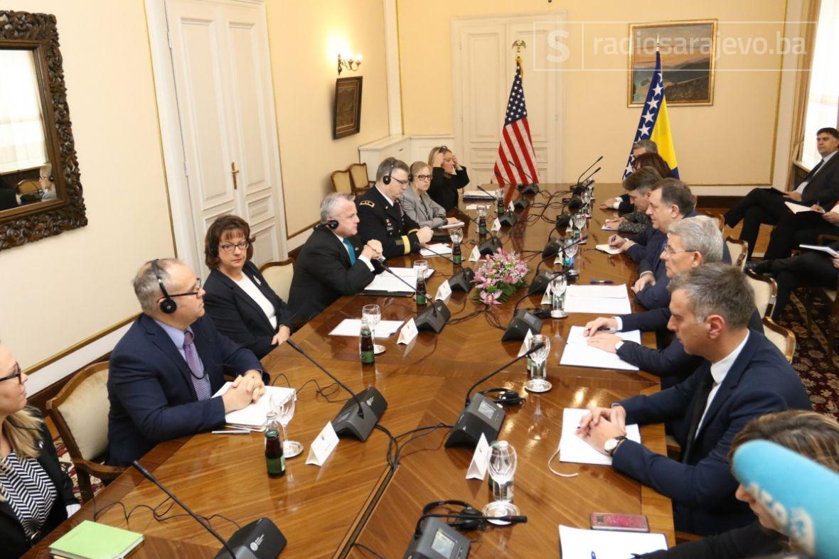 Foto: Dženan Kriještorac / Radiosarajevo.ba/Zamjenik državnog sekretara SAD sastao se s članovima Predsjedništva BiH